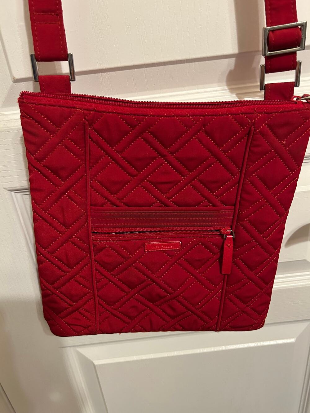 Vera Bradley Red Quilted Crossbody Shoulder Bag